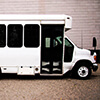 28-passenger party limo bus exterior