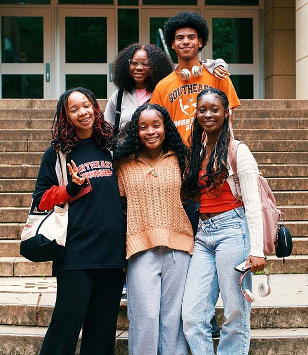 students on field trip