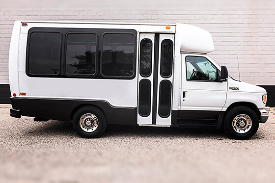 14-passenger party bus exterior
