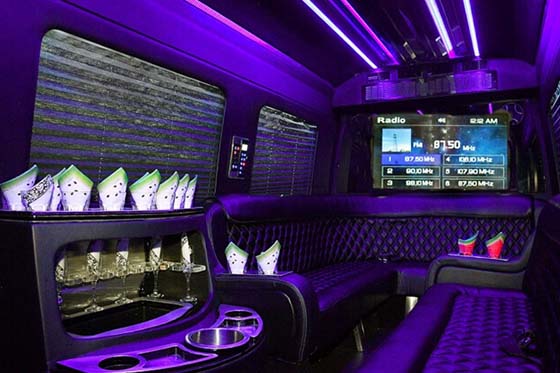 colorful lights on mercedes
