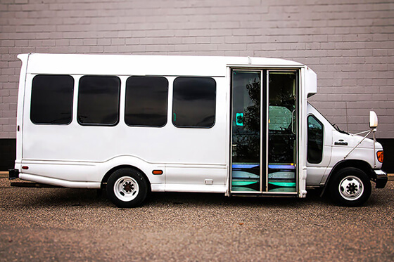 18-passenger party bus exterior