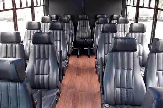 bus with leather seats
