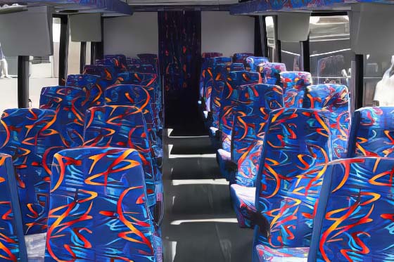 high-back cloth seats